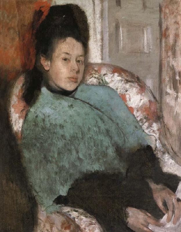 Edgar Degas Portrait of Elena Carafa